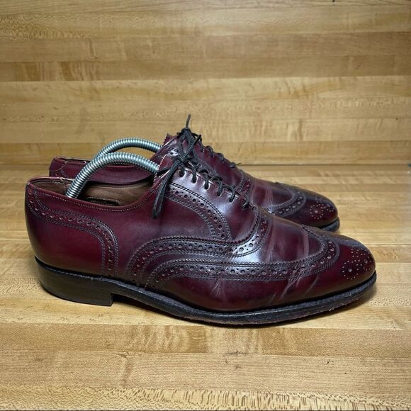 Allen Edmonds Lloyd Wingtip Shoes Oxford Size 8.5E - Picture 2 of 11